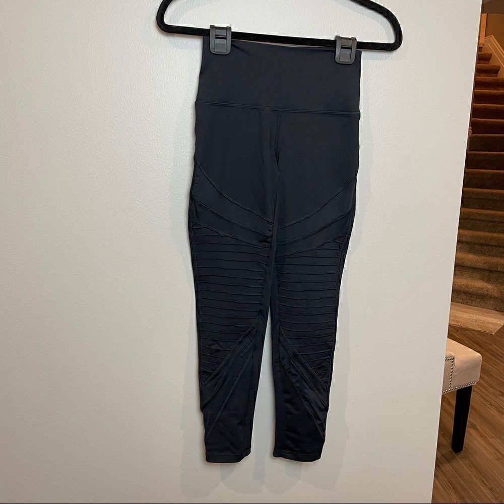 Aerie Moto Black Chill leggings Small